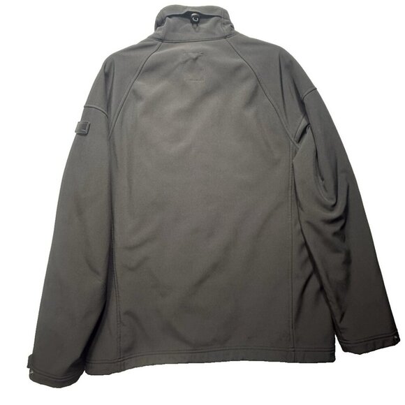 Tech By Tumi Men's Softshell Zip Jacket Black Sz M Zippered Pockets Windbreaker - Picture 2 of 10